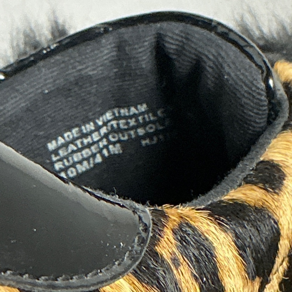 Michael Michael Kors Leopard Calf Hair Faux Fur Slip-On Sneakers Size 10 - Picture 3 of 12